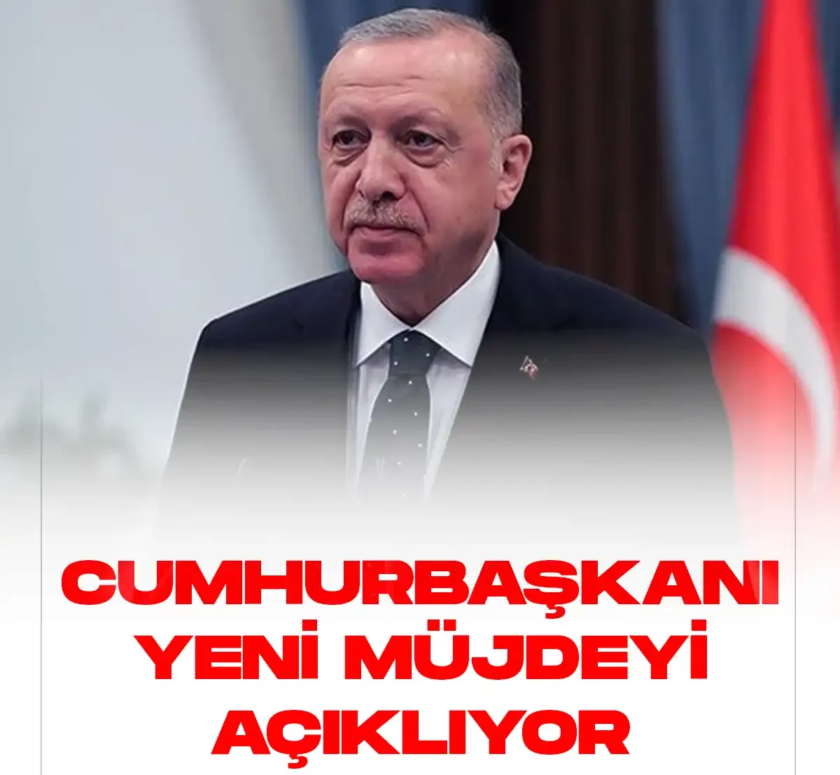 Cumhurbaşkanı Erdoğan yeni müjdeyi açıklıyor.