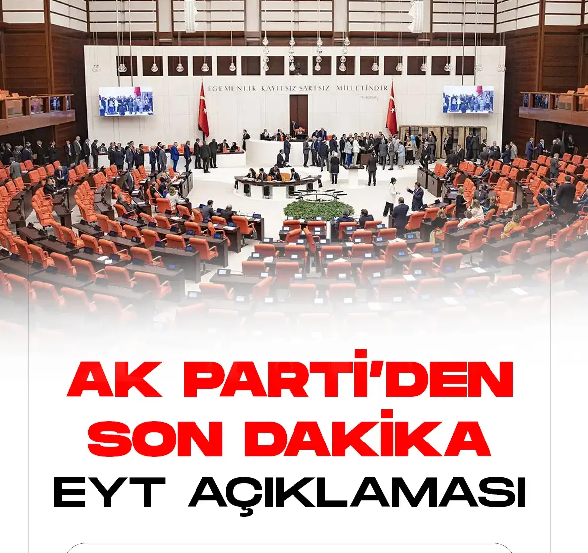 AK Partiden son dakika EYT açıklaması geldi.