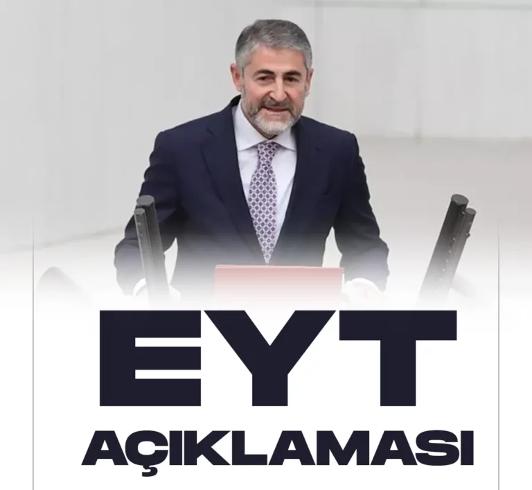 Hazine ve Maliye bakanı Nurettin Nebati EYT açıklaması yaptı.