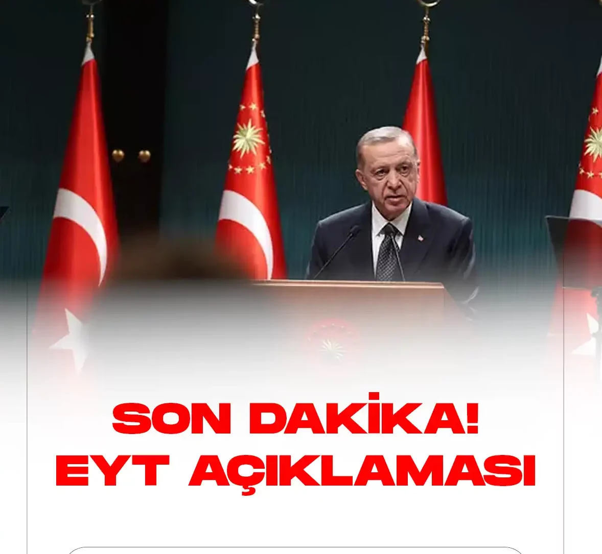 AK Parti Genel Başkanı ve Cumhurbaşkanı Recep Tayyip Erdoğan, emeklilikte yaşa takılanlar (EYT) düzenlemesine ilişkin son dakika açıklamalarında bulundu.