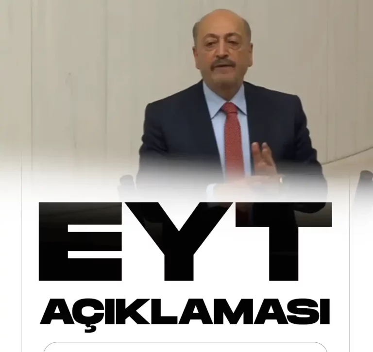 SON DAKİKA EYT AÇIKLAMASI AZ ÖNCE GELDİ.