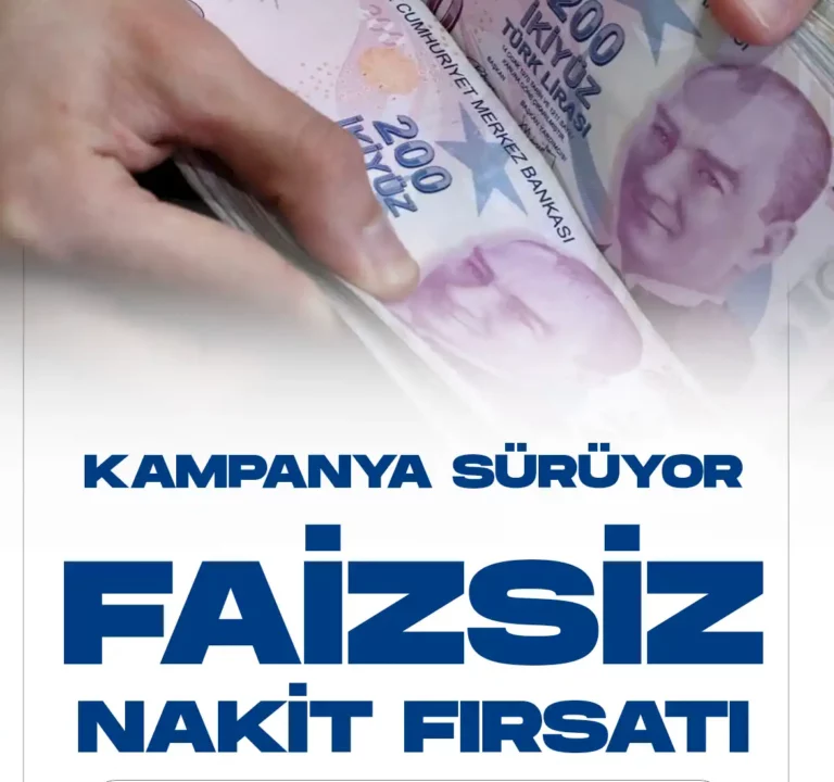 Faizsiz nakit fırsatı