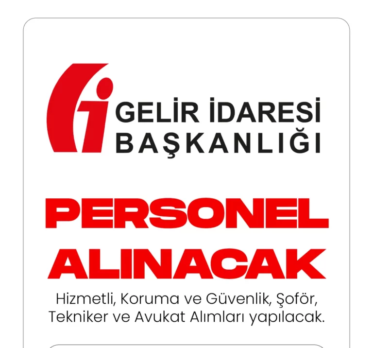 Gelir idaresi personel alacak.
