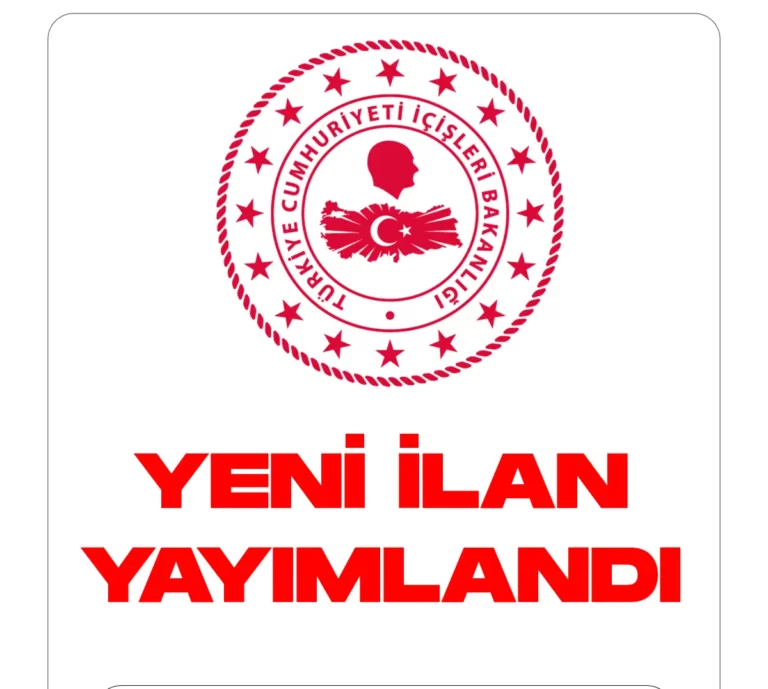 İçişleri Bakanlığı yeni personel alımları yapacak.