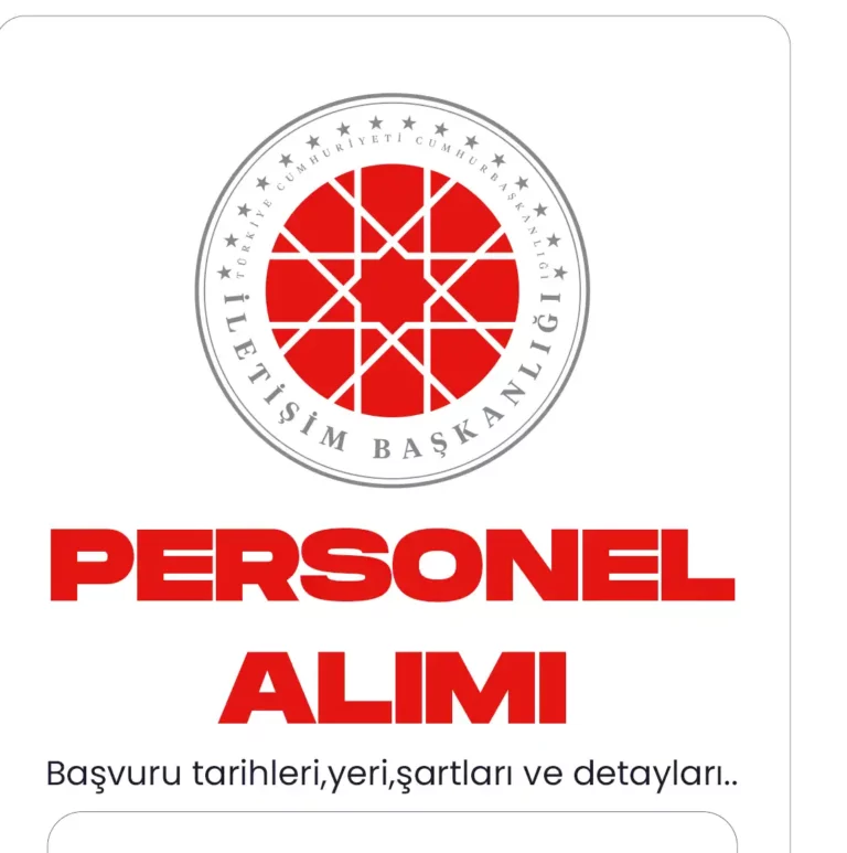 İletişim Başkanlığı personel alımı başvuruları 19 Aralık'ta başlıyor. İ