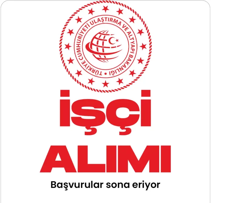 Ulaştırma ve Altyapı Bakanlığı kadrolu işçi alımı başvuru işlemleri sona eriyor.