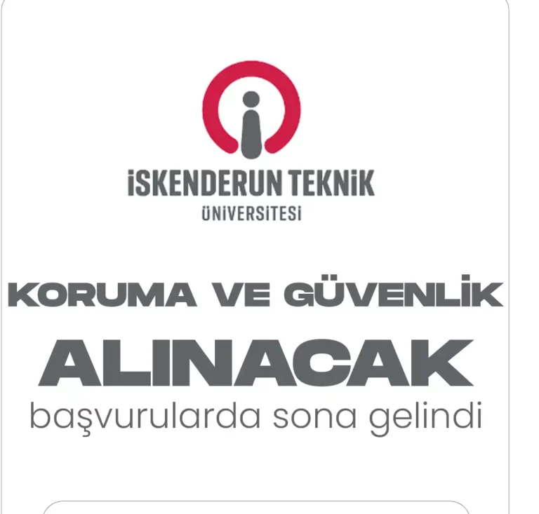 İskenderun Teknik Üniversitesi Personel Alacak