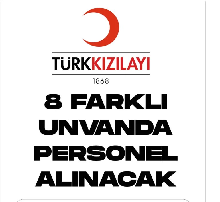 Kızılay Personel Alımları