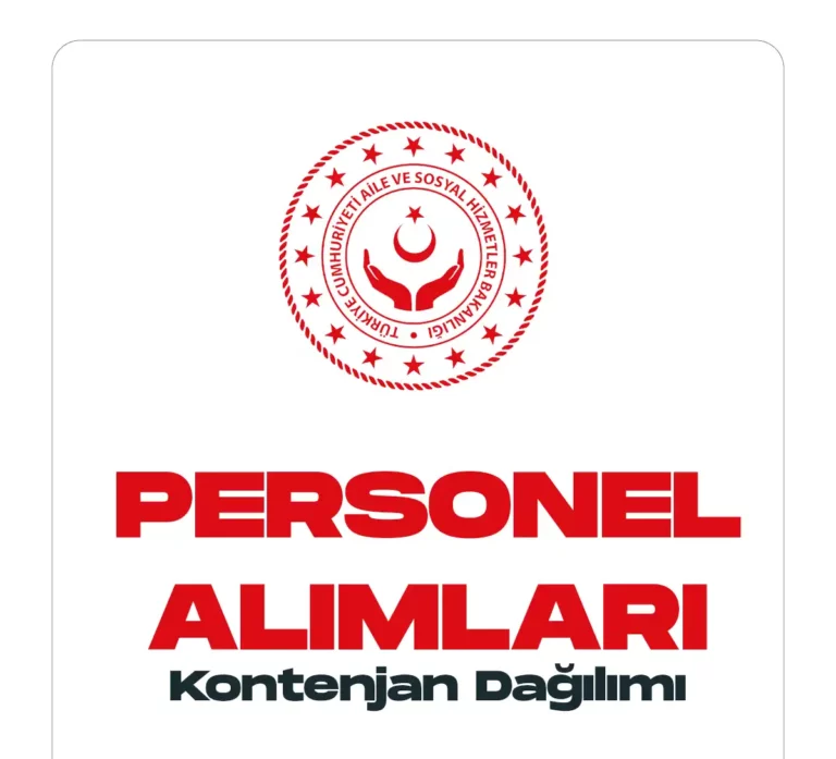 Aile ve Sosyal Hizmetler Bakanlığı 145 personel alımı kontenjan dağılımı açıklandı.