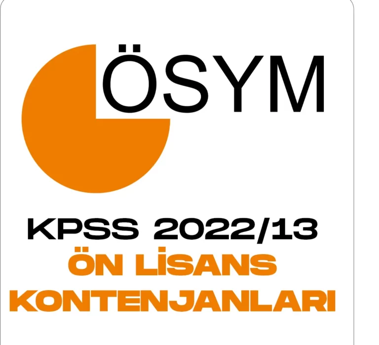 KPSS 2022 13 On Lisans kontenjan dağılımı.