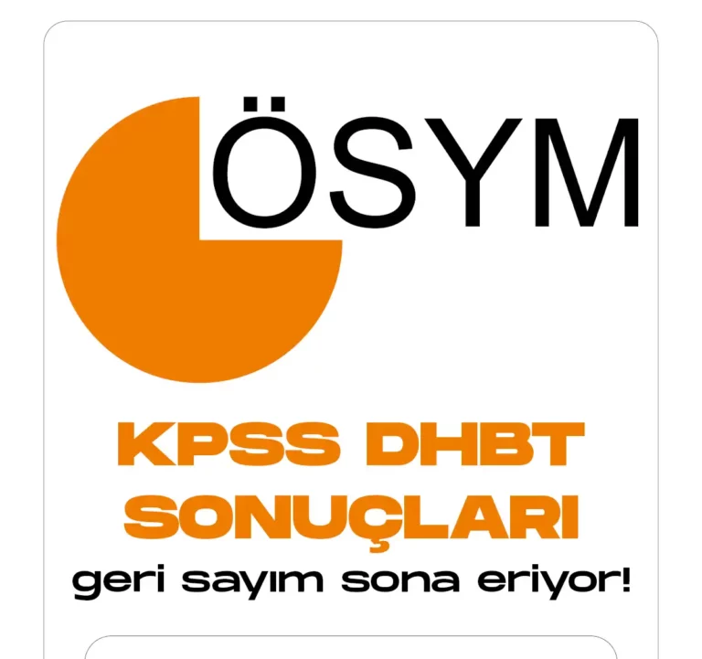 KPSS DHBT sonuçları için geri sayım sona eriyor.