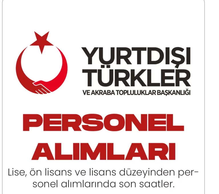 YTB Büro Personeli, Destek Personeli ve Tekniker Alıyor – Başvuruda Son Saatler