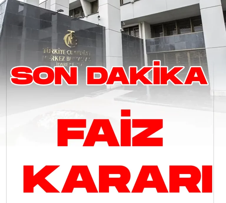 Merkez Bankası Faiz Kararı Açıklandı