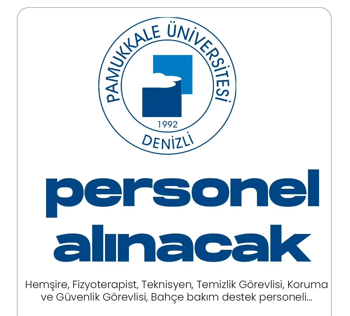 Pamukkale Üniversitesine personel alınacak