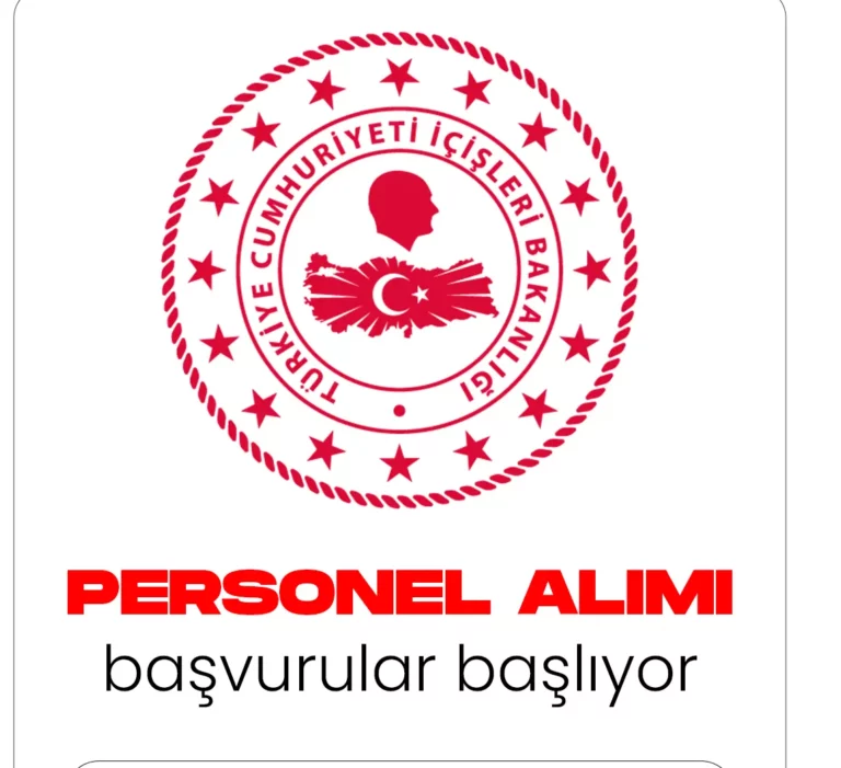 İçişleri Bakanlığı personel alımı başvuruları başlıyor. Başvurular 12 Aralık'ta başlıyor.