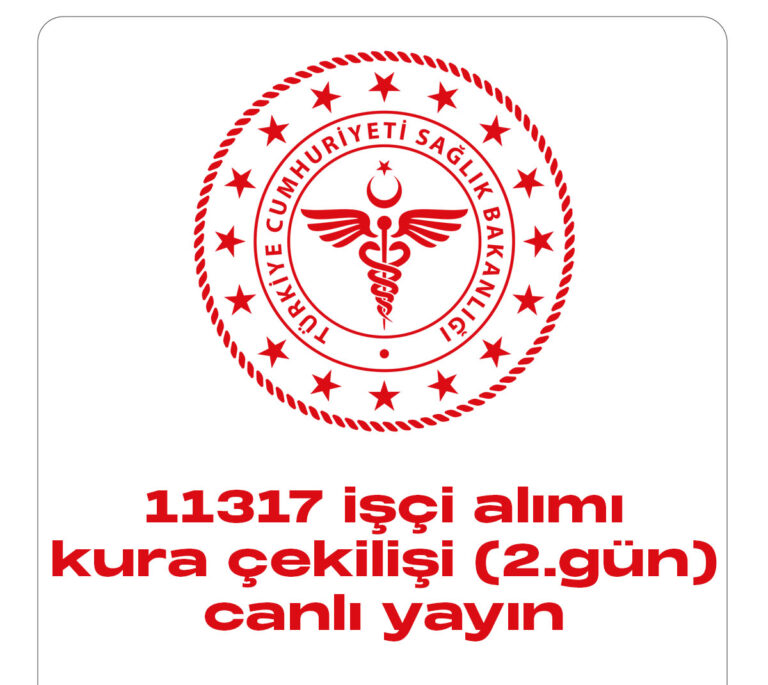 Sağlık Bakanlığı 11 bin 317 işçi alımı kura çekimi 2. yarısı bugün saat 10.00 itibarıyla başladı.