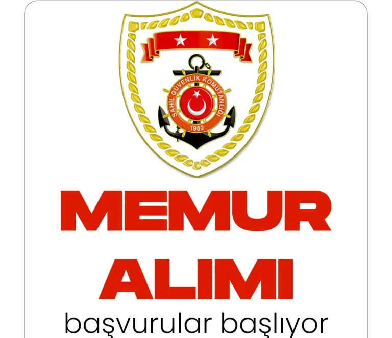 Sahil Güvenlik Komutanlığı memur alımı başvuru işlemleri başlıyor.