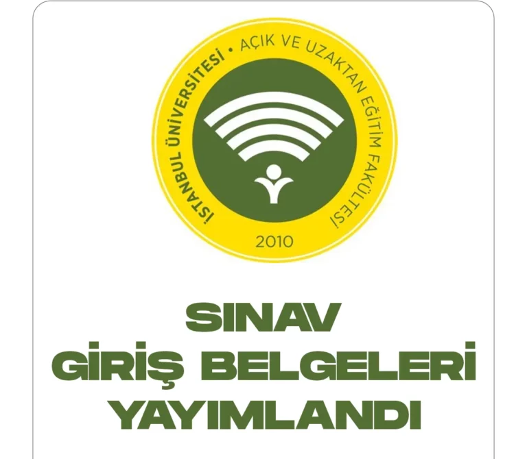 AUZEF Sınav giriş belgeleri yayımlandı.
