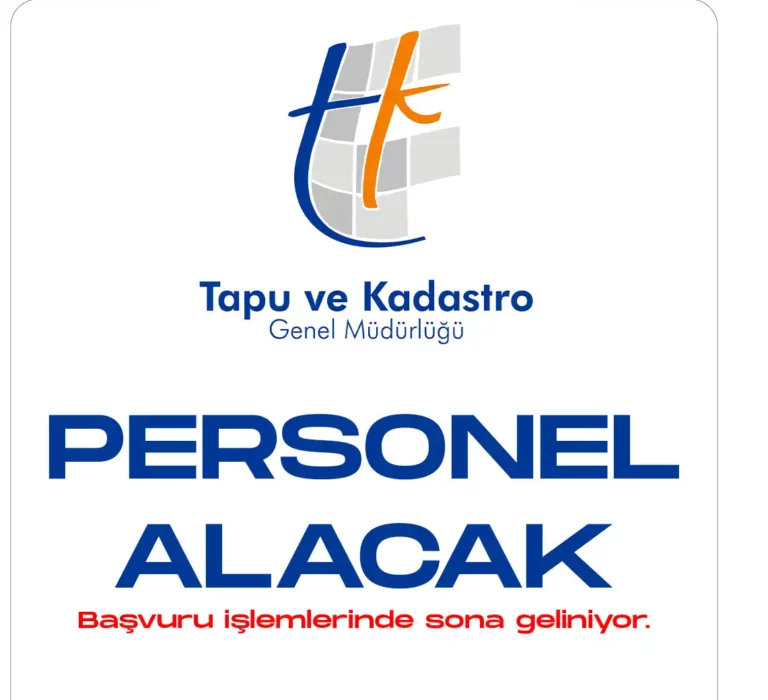 Çevre, Şehircilik ve İklim Değişikliği Bakanlığı Tapu ve Kadastro Genel Müdürlüğü 426 personel alımı için başvuru işlemlerinde sona gelindi. Başvuru işlemleri 11 Aralık saat 23:59'da sona eriyor.