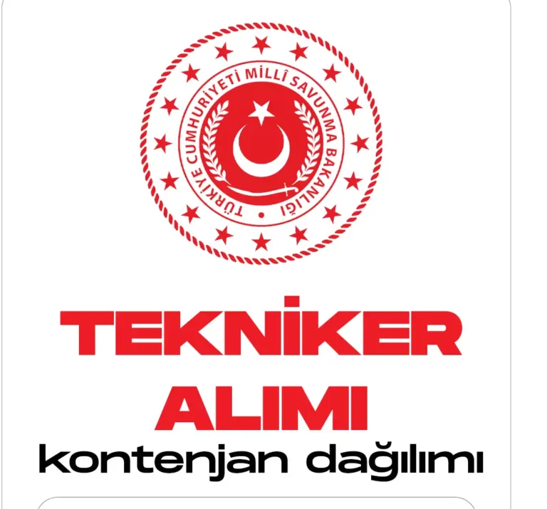 MSB Tekniker alımı başvuru işlemleri sürüyor.