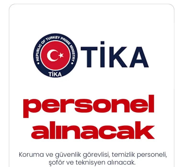 TİKA Personel Alacak