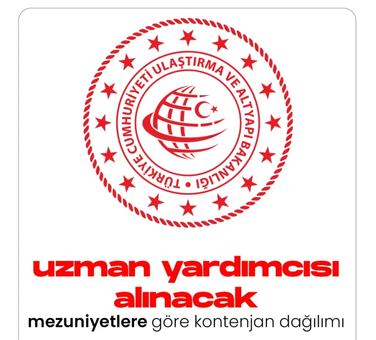 Ulaştırma ve Altyapı Bakanlığı uzman yardımcısı alacak
