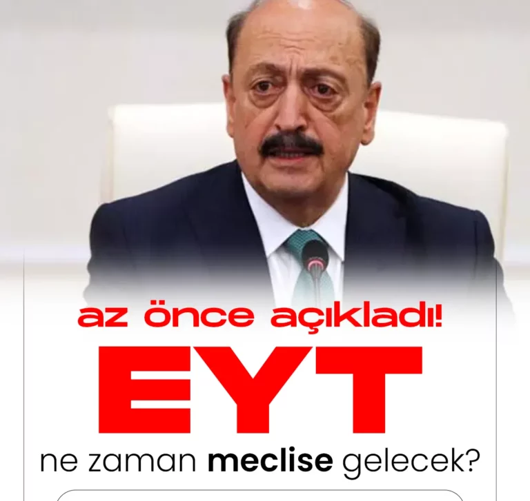 Vedat Bilgin EYT konusunda yeni açıklamalar yaptı.