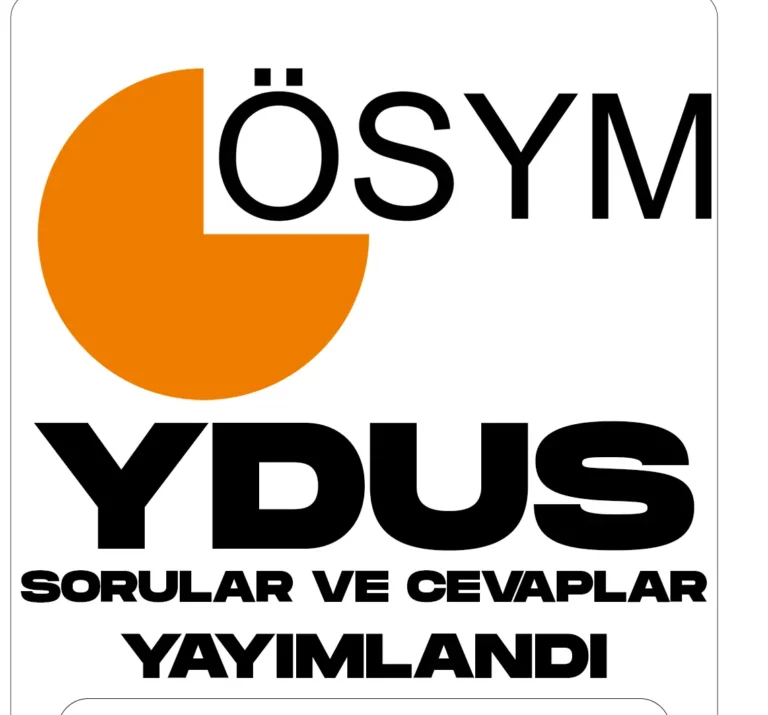 ydus sorular ve cevap anahtarları yayımlandı.