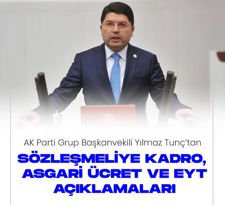 AK Partiden asgari ücret, EYT ve sözleşmeliye kadro açıklamaları.
