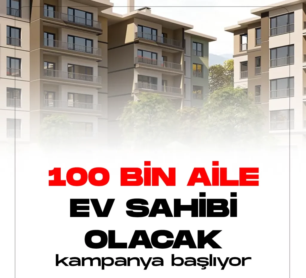Yeni Evim Konut Projesi için Başvurular Başlıyor