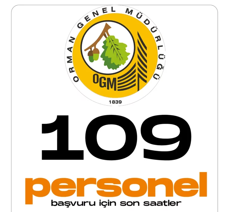 OGM 109 personel alımı yapacak.