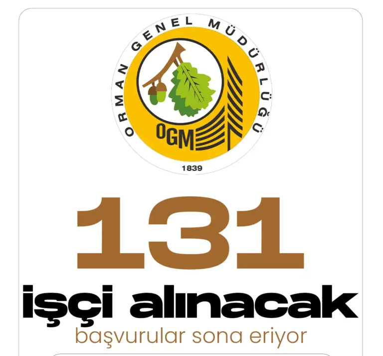 OGM 131 işçi alımı başvuruları sona eriyor.