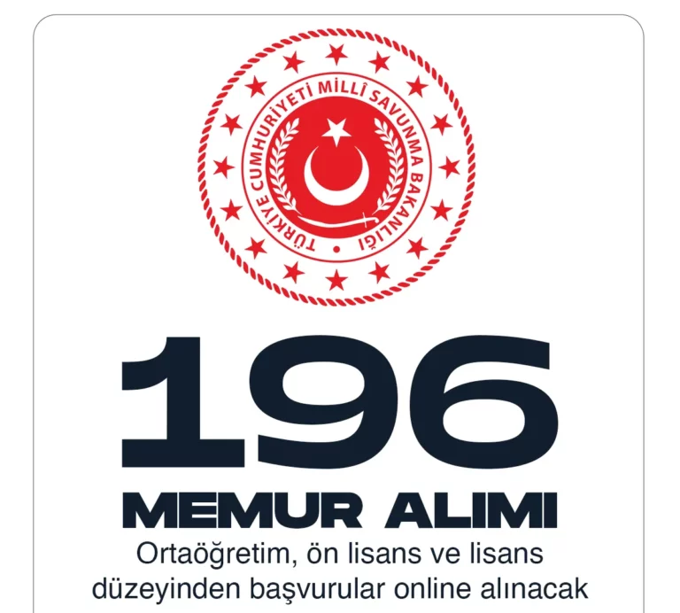 MSB 196 memur alımı başvuru süreci devam ediyor.
