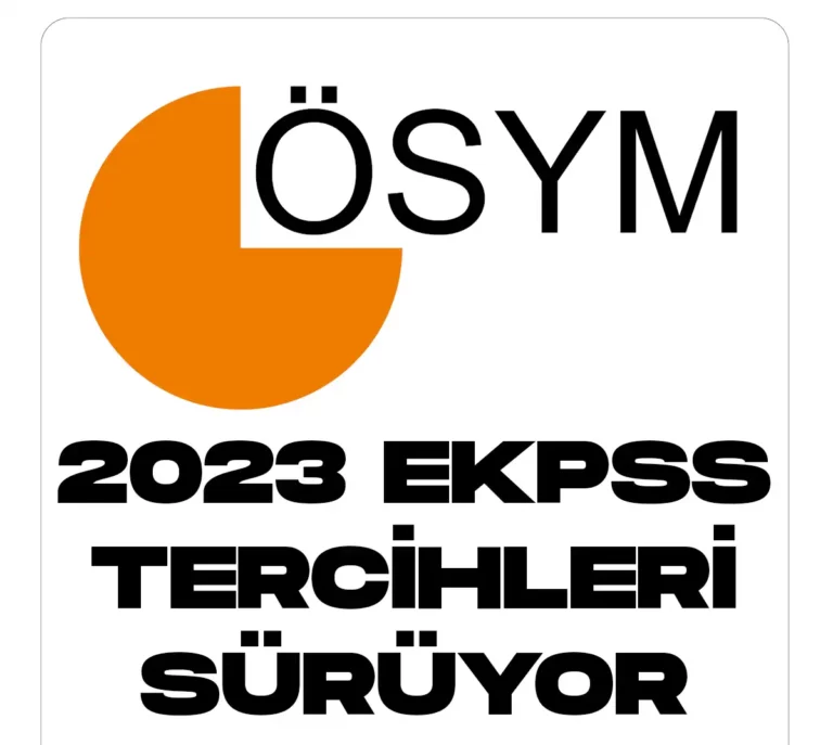 2023 EKPSS ve kura ile engelli memur alımı tercihleri sürüyor.