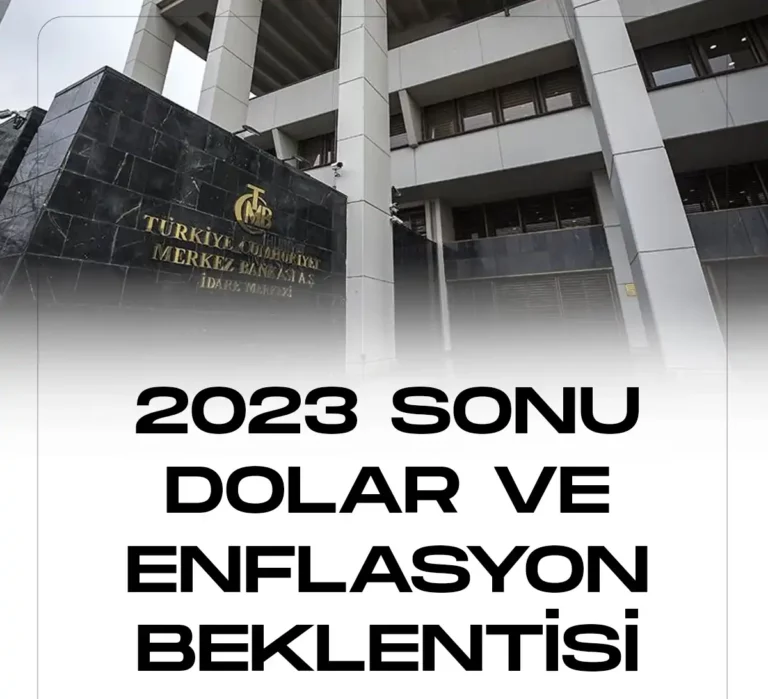 Merkez Bankasının 2023 sonu dolar ve enflasyon beklentisi açıklandı.