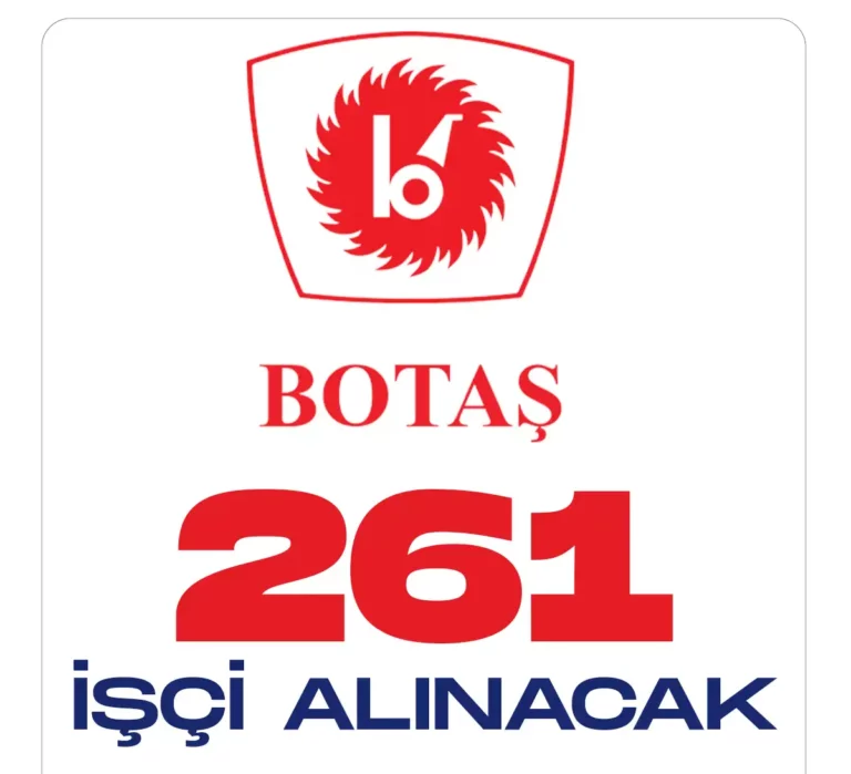 261 işçi alınacak.