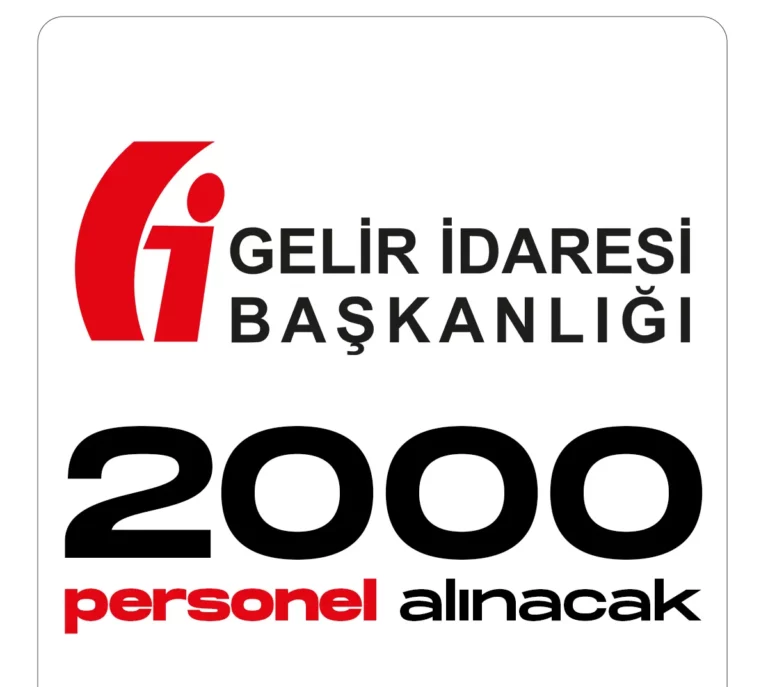 Gelir İdaresi Başkanlığı 2 bin personel alacak.