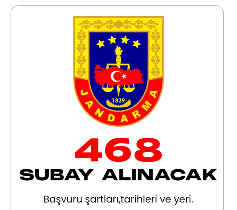 İçişleri Bakanlığı Jandarma Genel Komutanlığı subay alımı başvuru süreci devam ediyor.