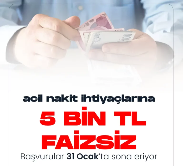 Denizbank'ın 5000 TL faizsiz nakit avans kampanyası 31 Ocak 2023 tarihi itibariyle sona erecek.