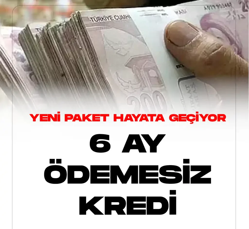 6 ay ödemesiz kredi kampanyası hayata geçiyor.