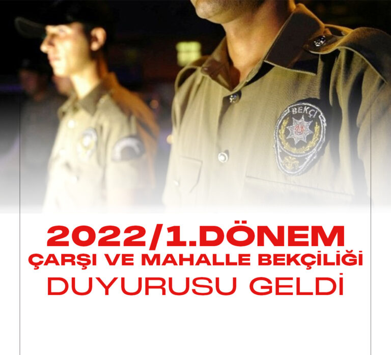 2022/1.Dönem Çarşı ve Mahalle Bekçiliği Giriş Sınavı sonuçları açıklandı. Çarşı ve Mahalle Bekçiliği Sınavına giren adayların heyecanlı bekleyişi sona erdi. 6 Ocak 2023 tarihinde Polis Akademisi resmi sayfasından 2022/1.Dönem Çarşı ve Mahalle Bekçiliği Sınav sonuçları duyurusu yayımlandı.