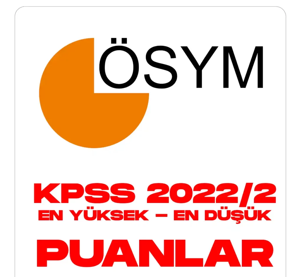 KPSS 2022 2 tercih sonuçlarına göre en yüksek ve en düşük puanlar belli oldu.