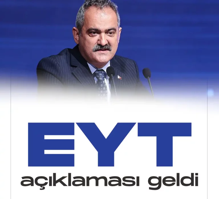 Milli Eğitim Bakanından EYT açıklaması geldi.