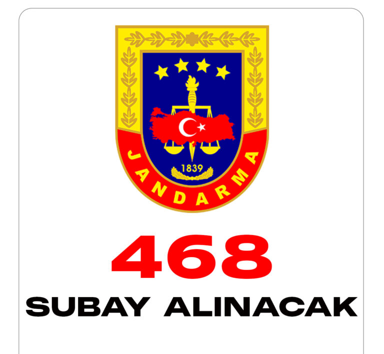 İçişleri Bakanlığı Jandarma Genel Komutanlığı 468 subay alıyor.
