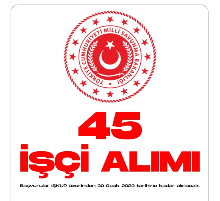 Milli Savunma Bakanlığı (MSB) işçi alımı başvuruları devam ediyor.