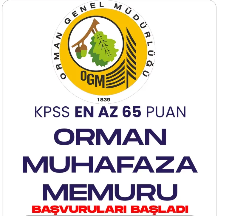 Orman muhafaza memuru alımı başvuruları başladı.