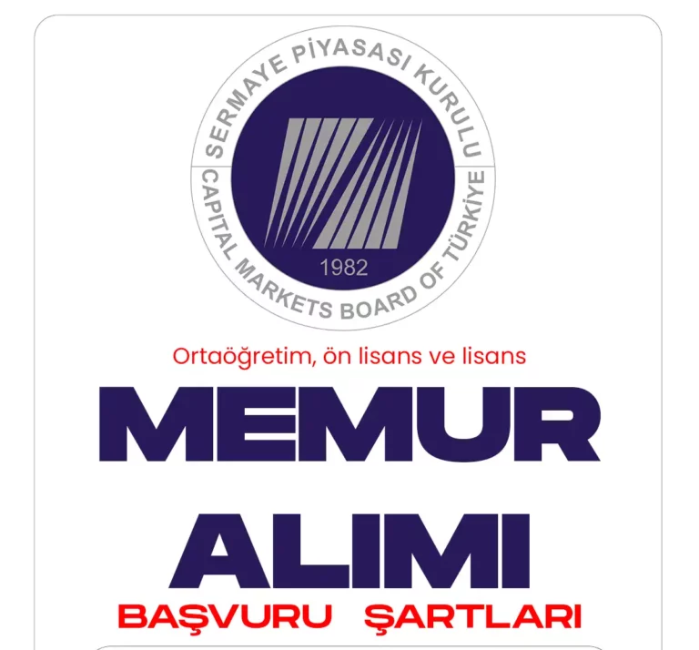 SPK 57 memur alımı başvuru şartları ve tarihleri.