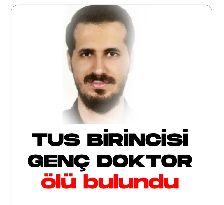 TUS birincisi genç doktor evinde ölü bulundu.