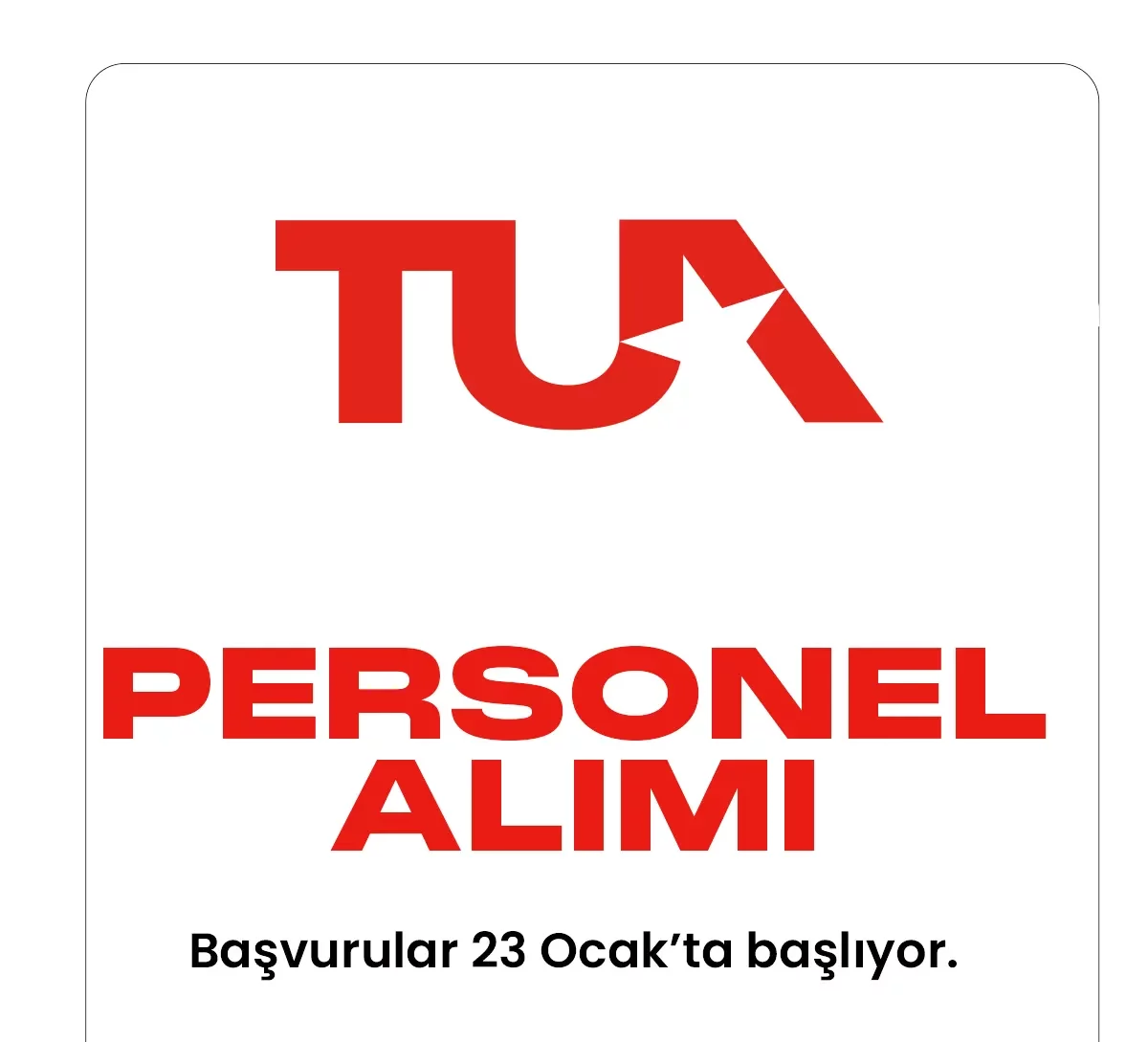Türkiye Uzay Ajansı uzman yardımcısı alımı başvuruları başlıyor.