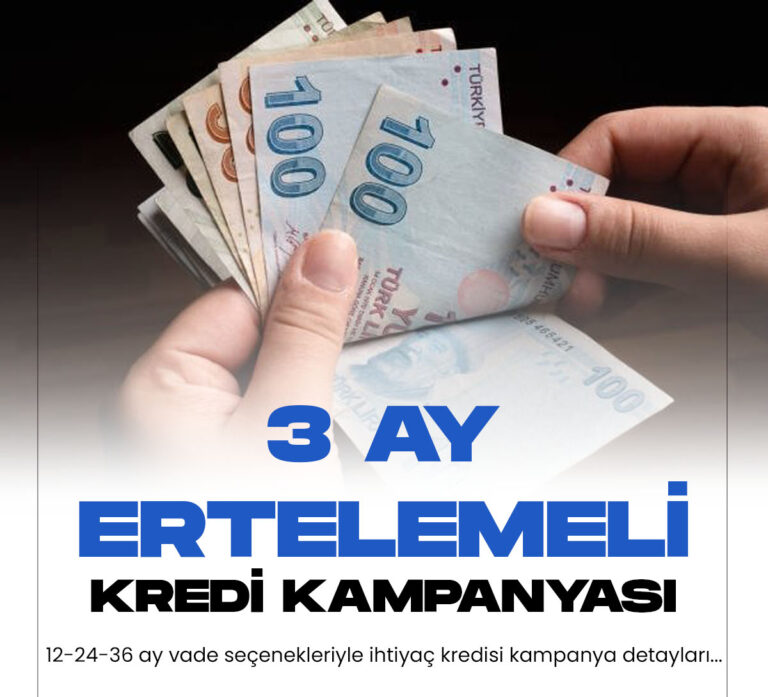 Nakit ihtiyacı olanlara Akbank 3 ay ertelemeli ihtiyaç kredisi kampanyası başlattı. 3 ay ertelemeli ihtiyaç kredisine Akbank şubelerinden, internetten ya da mobil uygulamadan başvuru yapılabileceğine yer verildi. Akbank 3 ay ertelemeli ihtiyaç kredisine başvurmak için müşteri olma şartı kampanya detayları arasında yer alıyor.